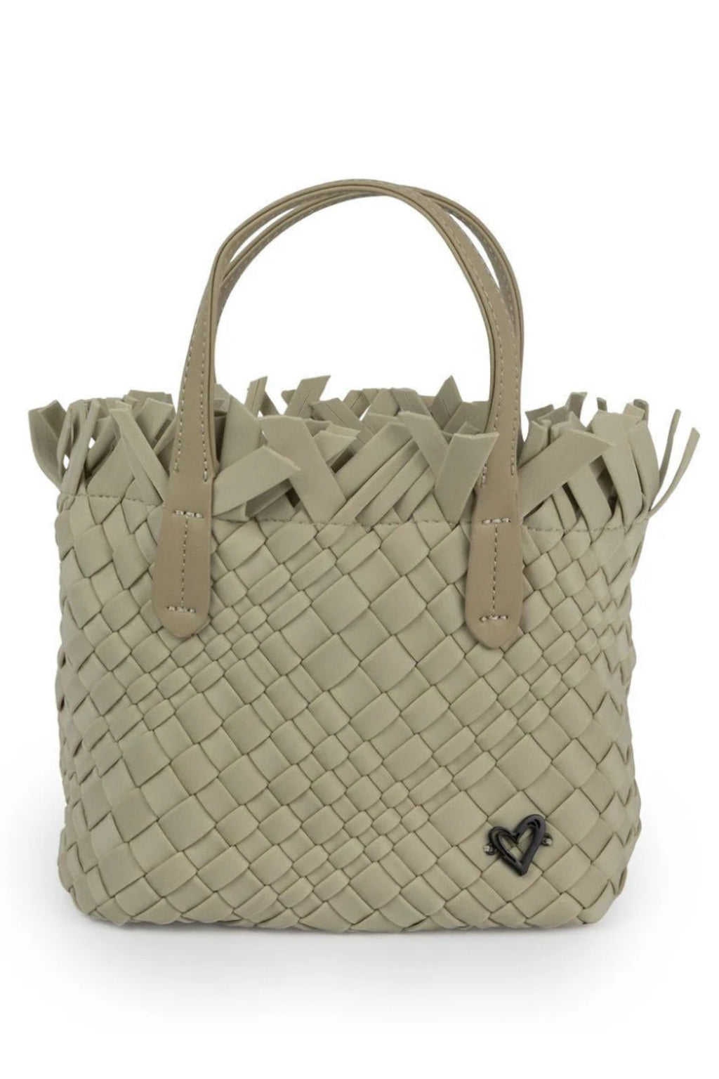 Barrie Tiny Fringe Woven Tote