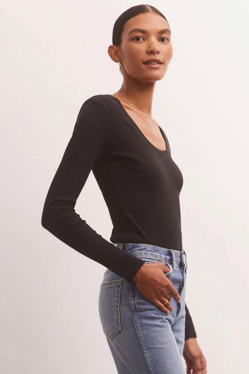Z SUPPLY </br>Sirena Rib Long Sleeve Tee