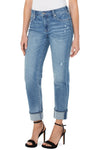 LIVERPOOL </br>Marley Downey Girlfriend Cuffed Eco Jean