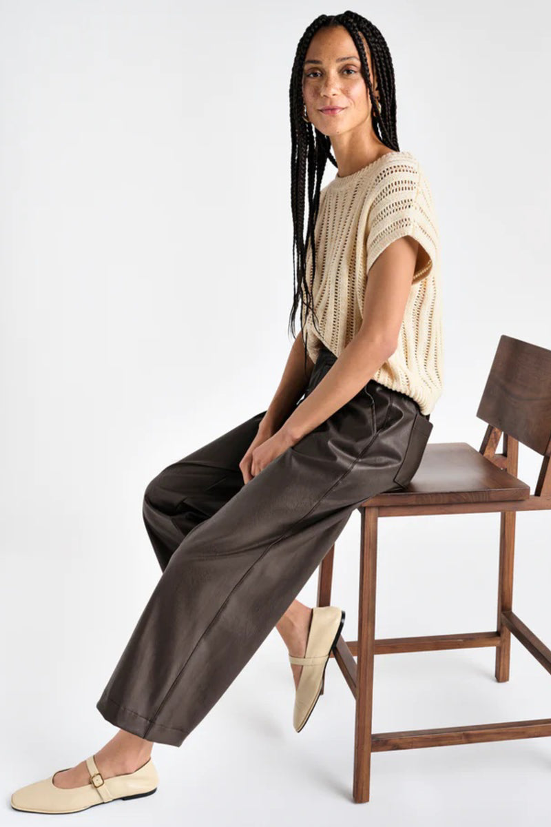 SPLENDID </br>Vegan Leather Ankle Trouser