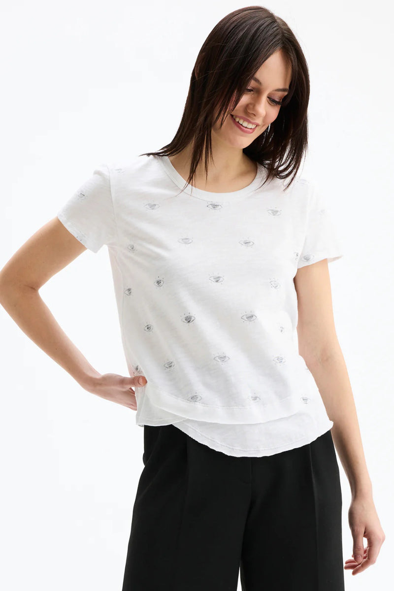 CHRLDR </br>Loving Eyes Ava Mock Layer Tee