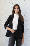 Rhinestone Detail Blazer