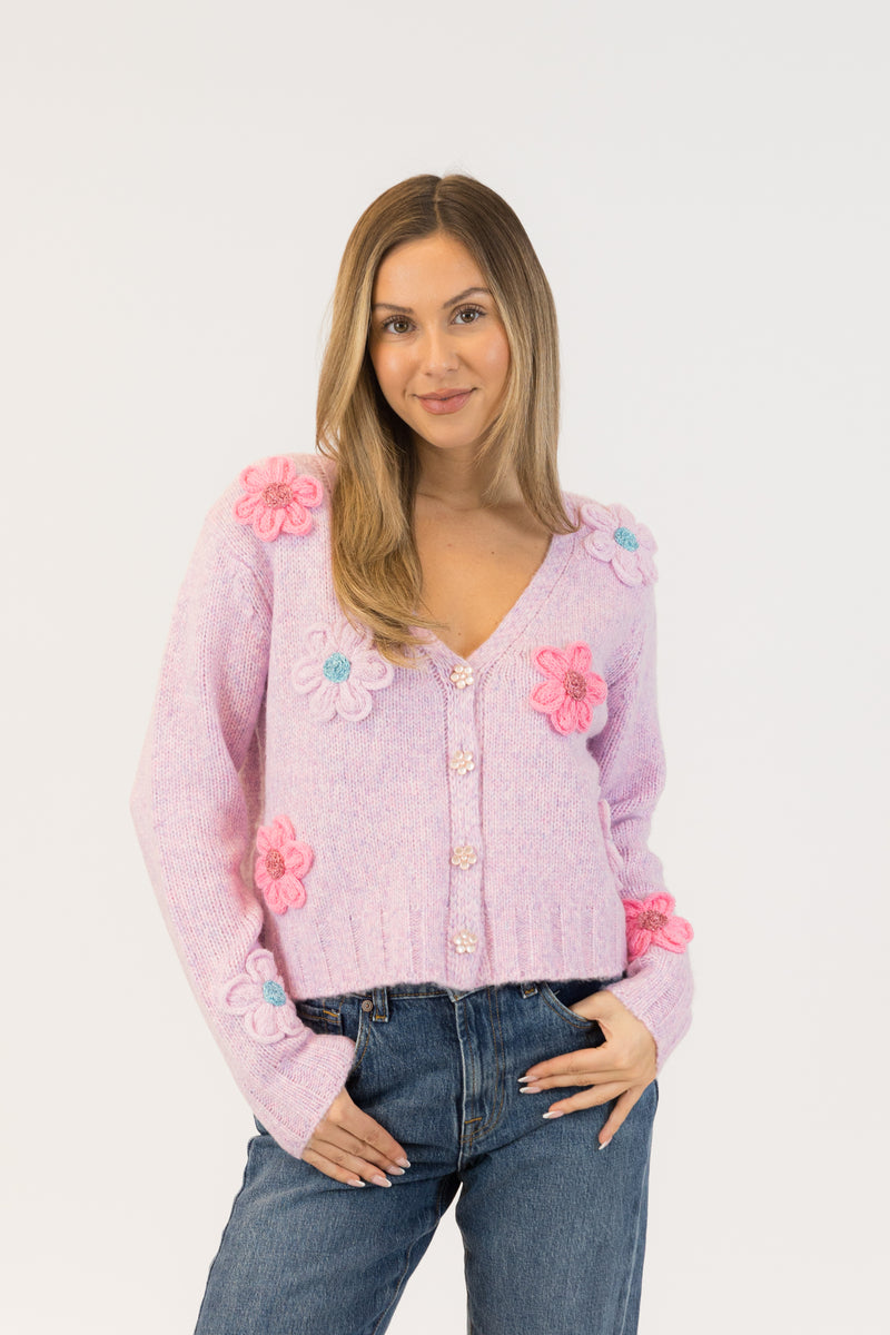 Kailie Flower Cardigan