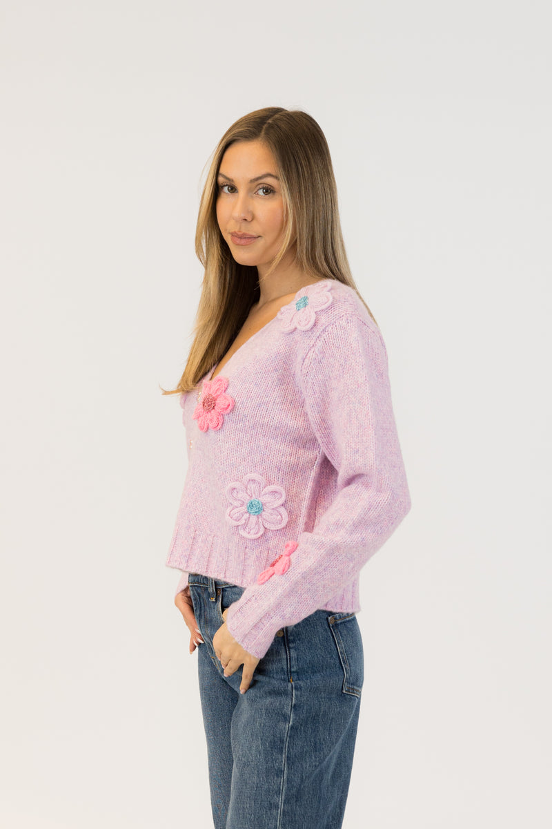 Kailie Flower Cardigan