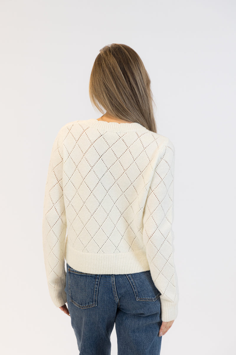 Lacey Eco Cardigan With Roses