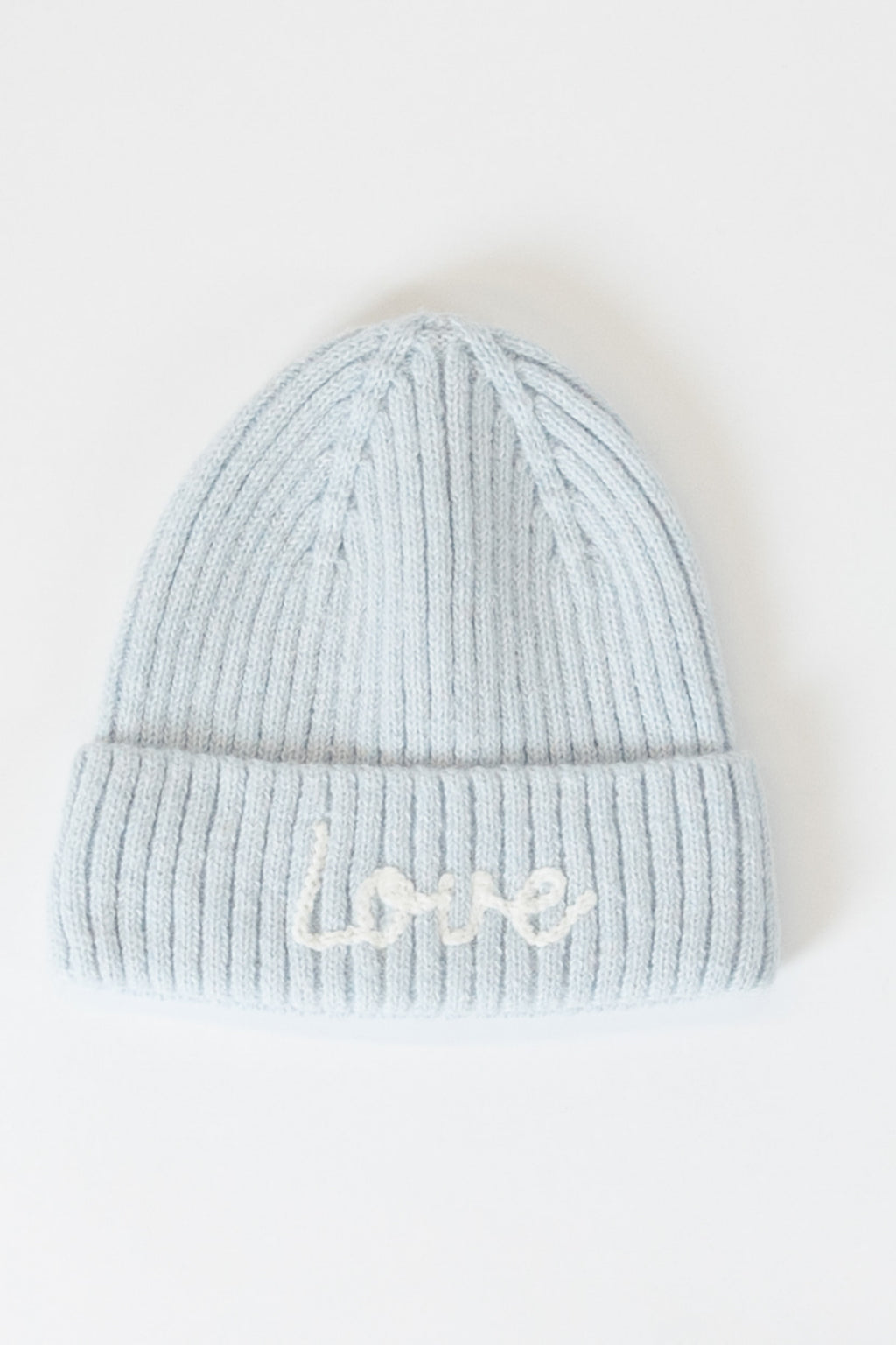 "Love" Embroidered Beanie