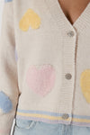 LYLA + LUXE </br>Eco Cardigan With Plush Heart