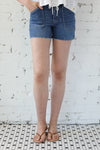 High Rise Drawstring Band Short