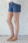 High Rise Drawstring Band Short