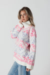 Fair Isle Mockneck Knit