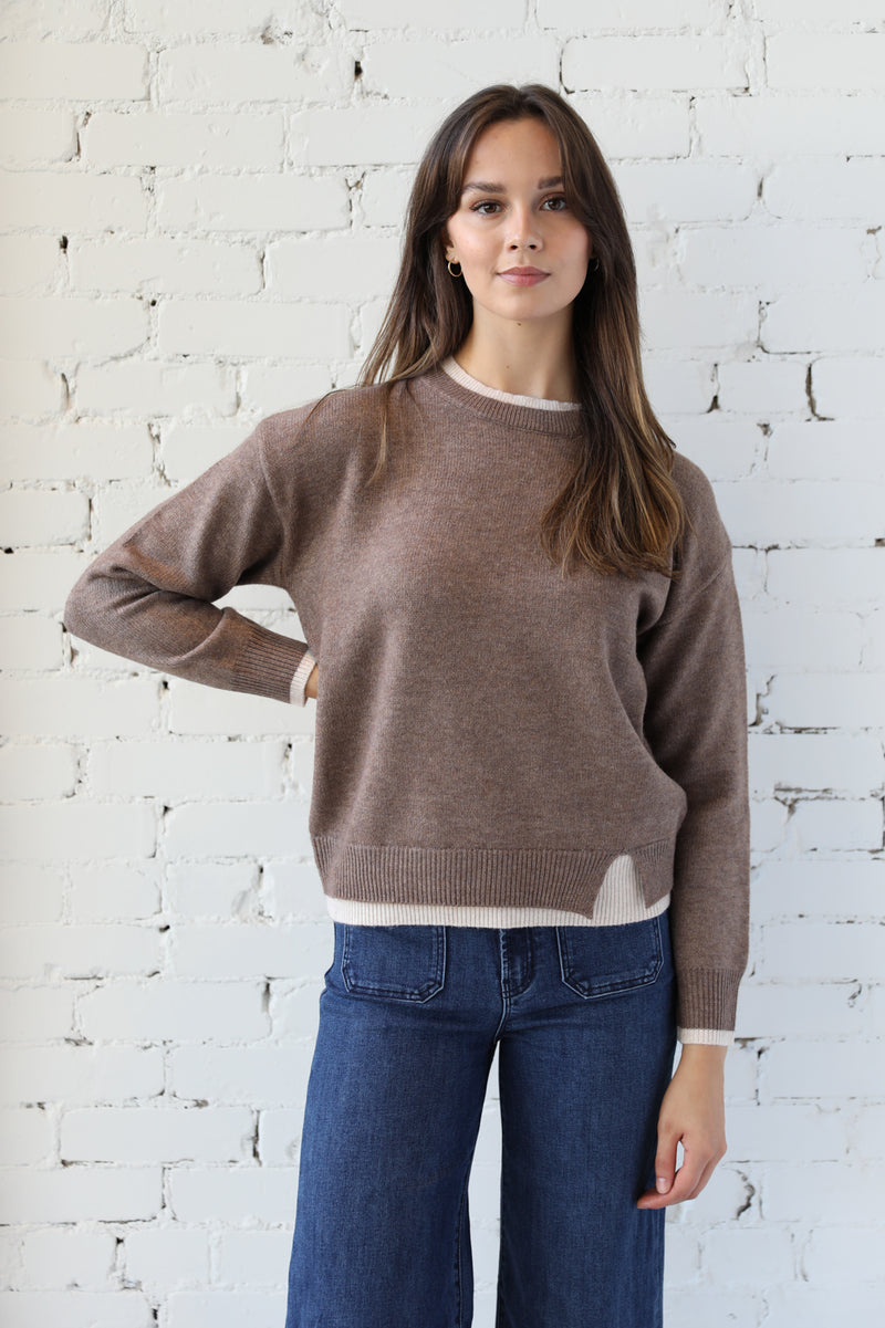 Distressed Layered Pullover