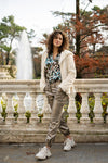 ESQUALO </br>Animal Roots V-Neck Blouse