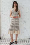 Veronica Stripe Button Down Dress