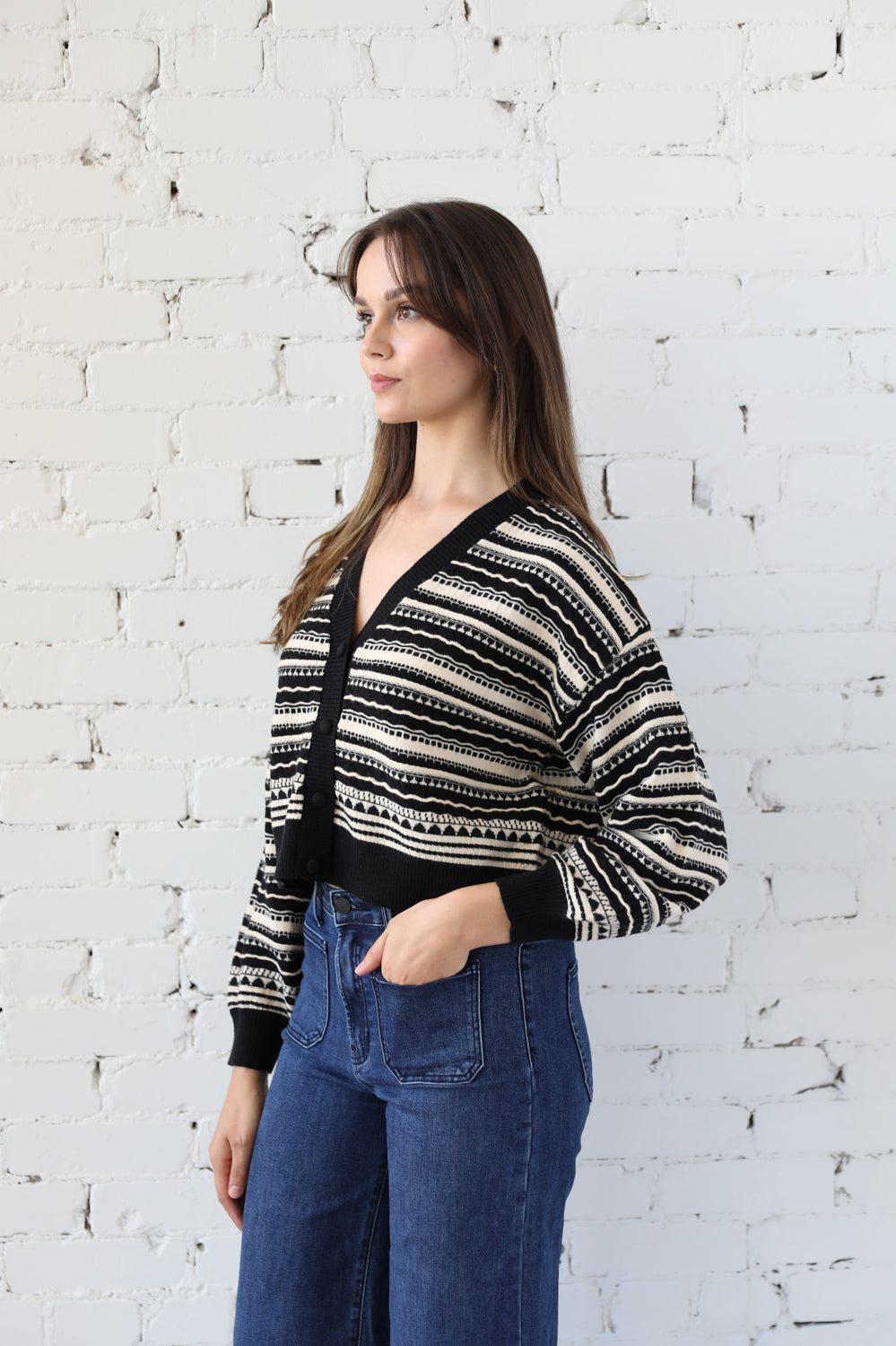 Macy Mixed Pattern Cardi