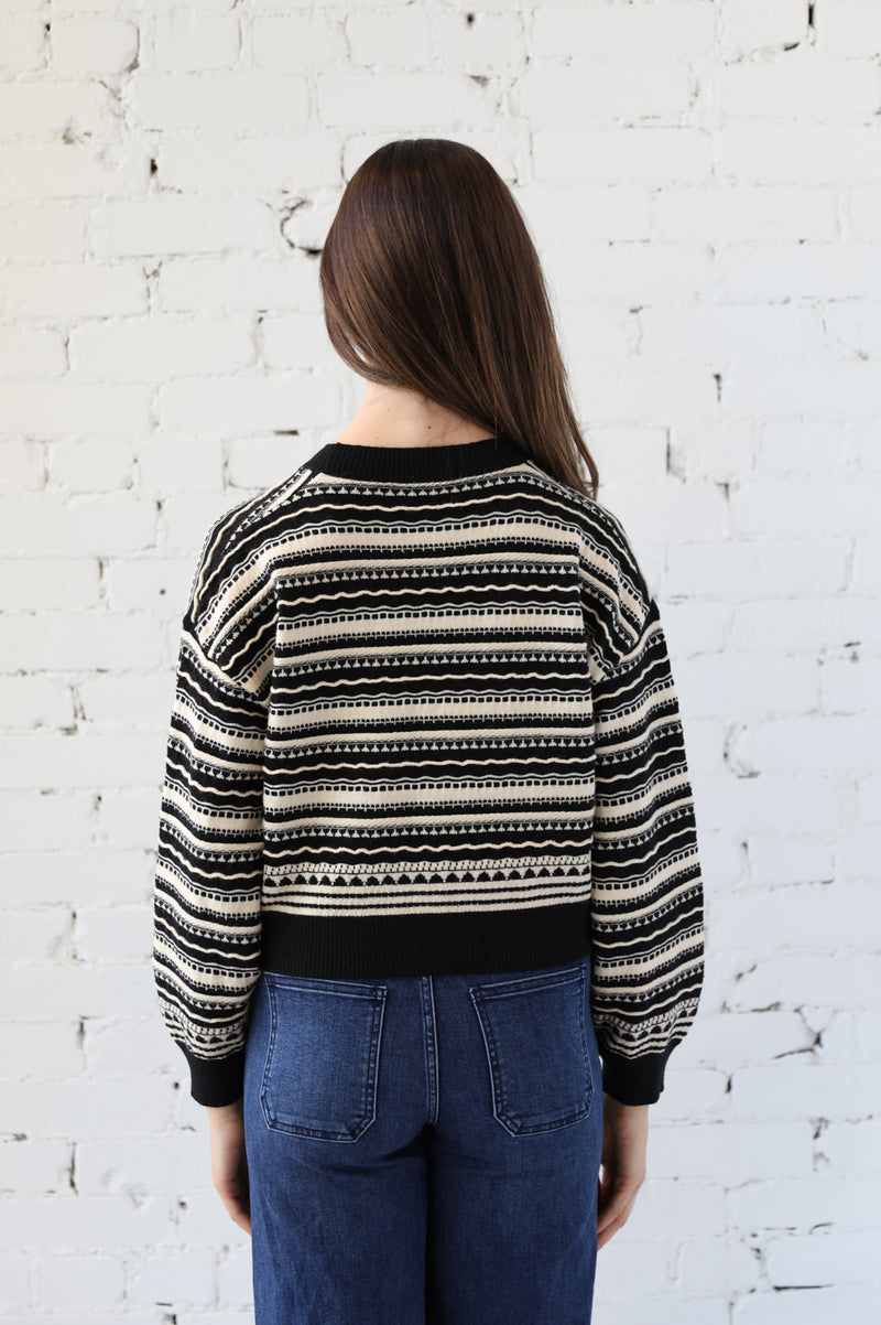 Macy Mixed Pattern Cardi