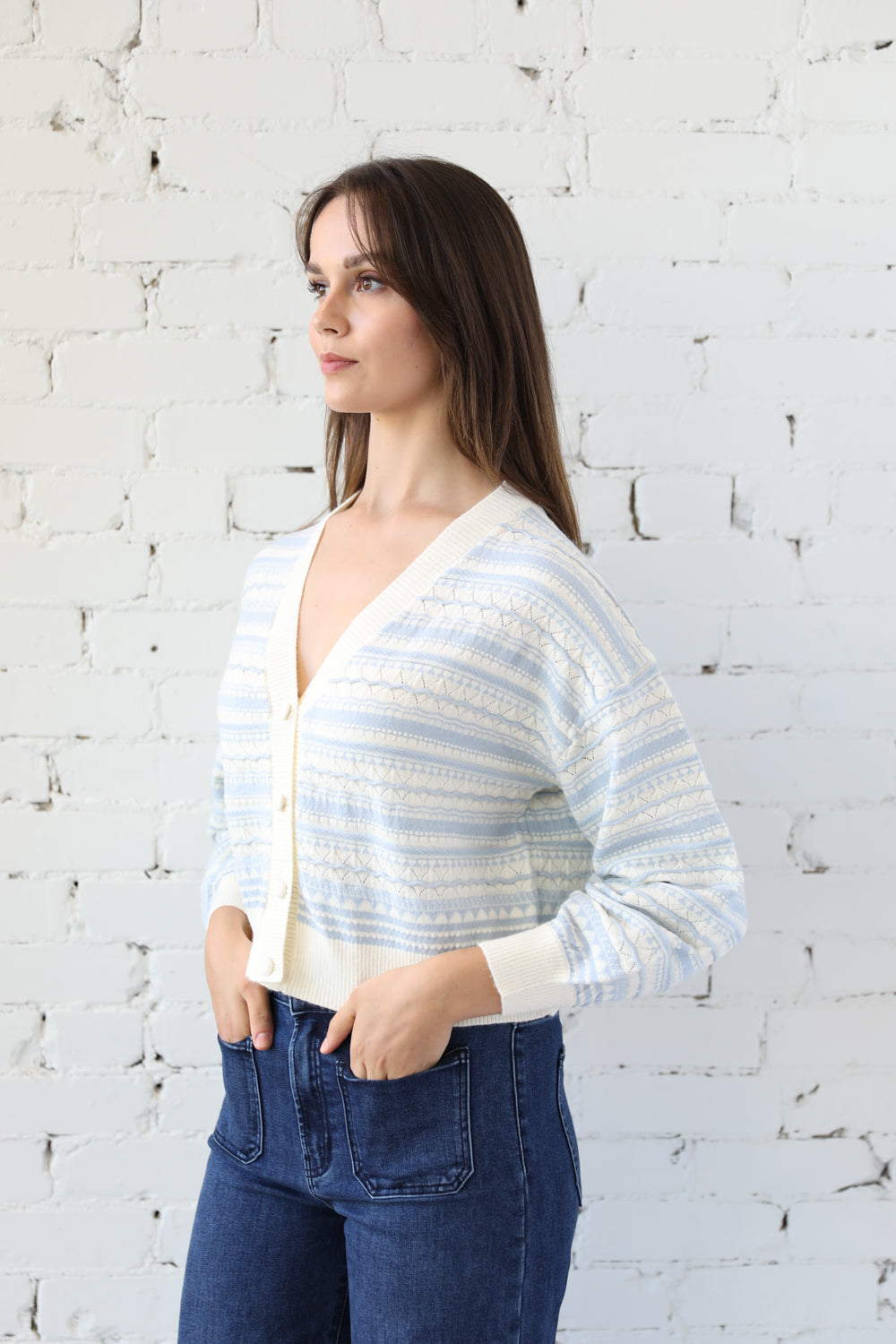 Macy Mixed Pattern Cardi
