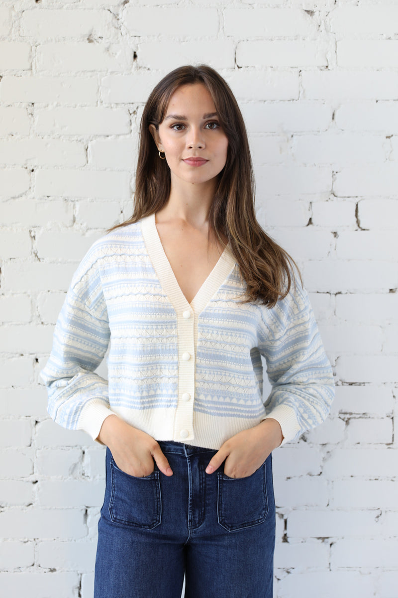 Macy Mixed Pattern Cardi