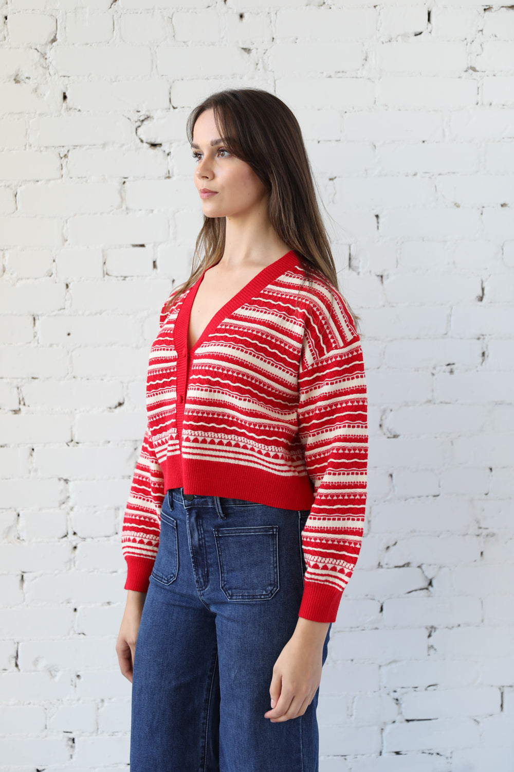 Macy Mixed Pattern Cardi