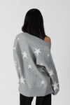 Shelly V-Neck Knit With Stars