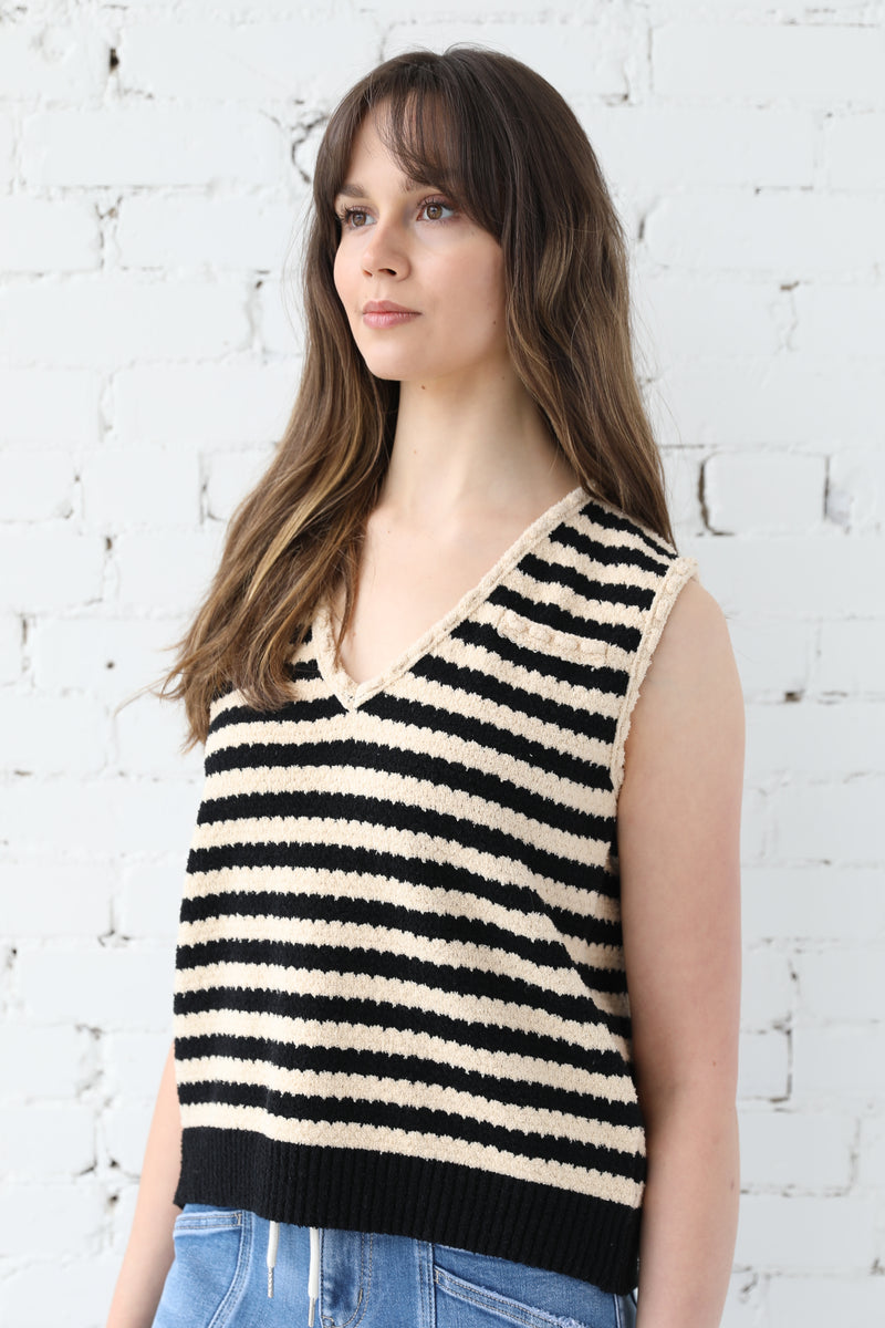 Stripe Knit Vest