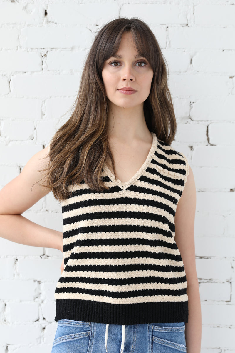 Stripe Knit Vest