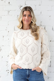 Long Sleeve Crochet Knit