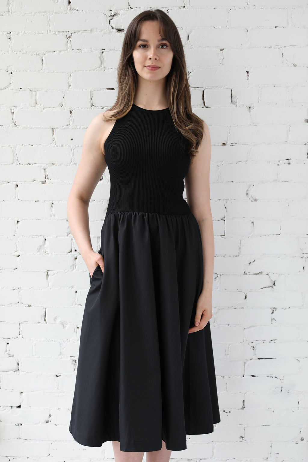 Markie Mixed Media Dress