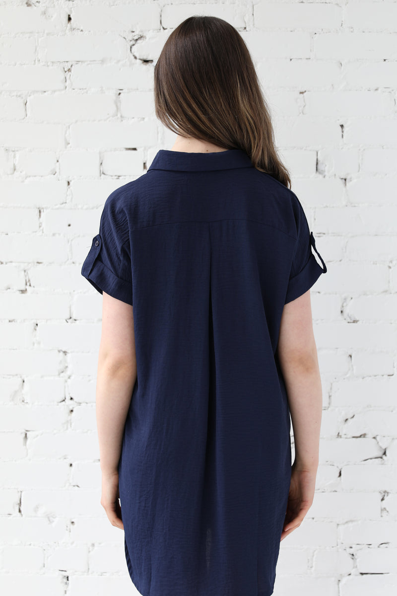 Button-Up Woven Dress