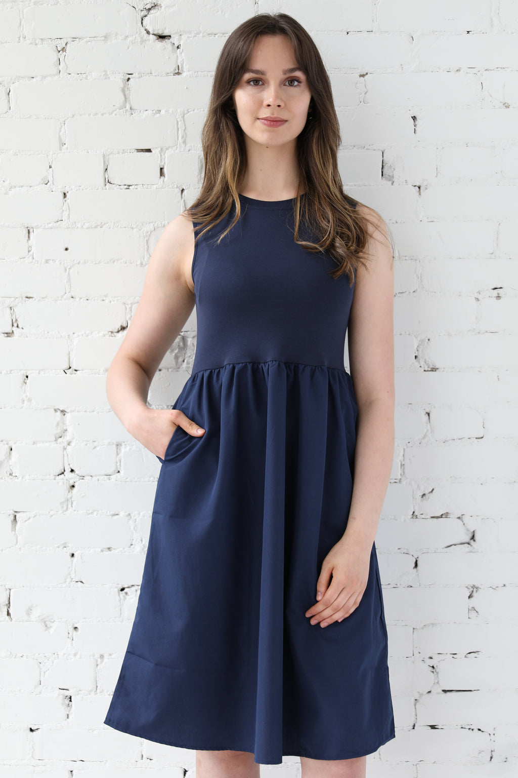 Freya Midi Dress With Pockets