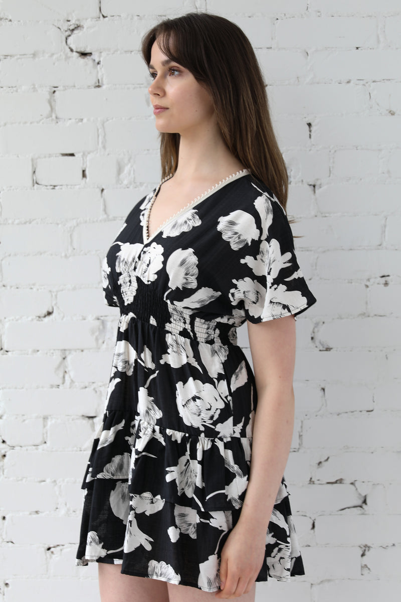 Eliana Smocked Tiered Dress