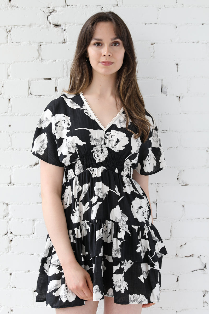 Eliana Smocked Tiered Dress