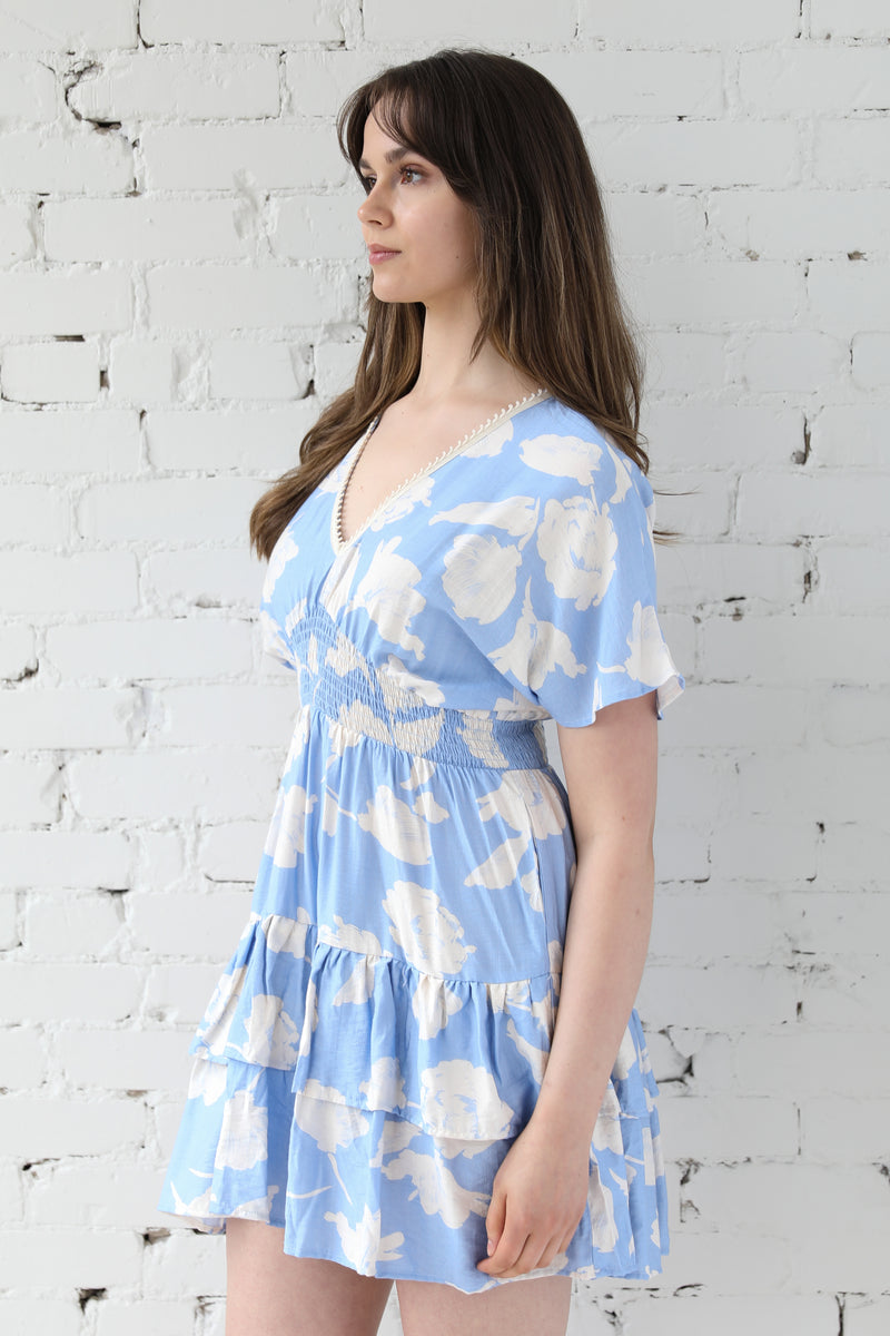 Eliana Smocked Tiered Dress