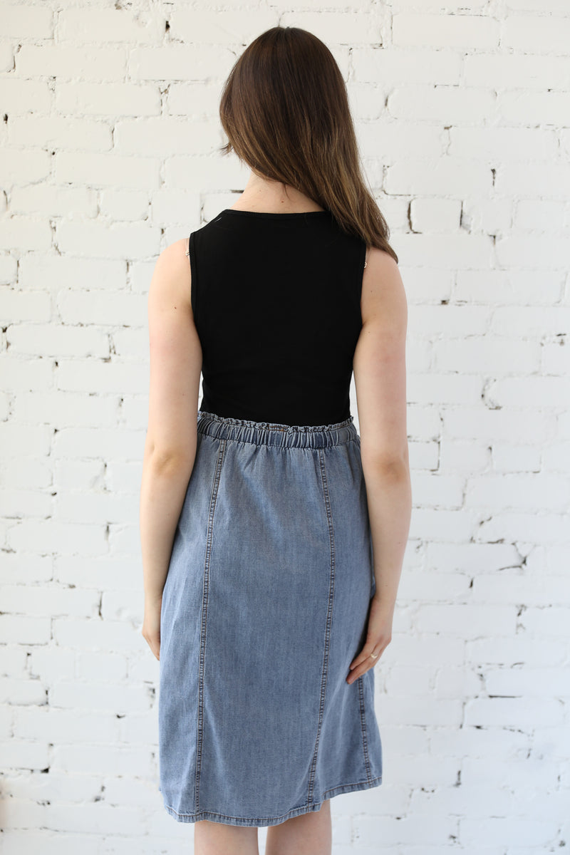 Denim Combo Dress