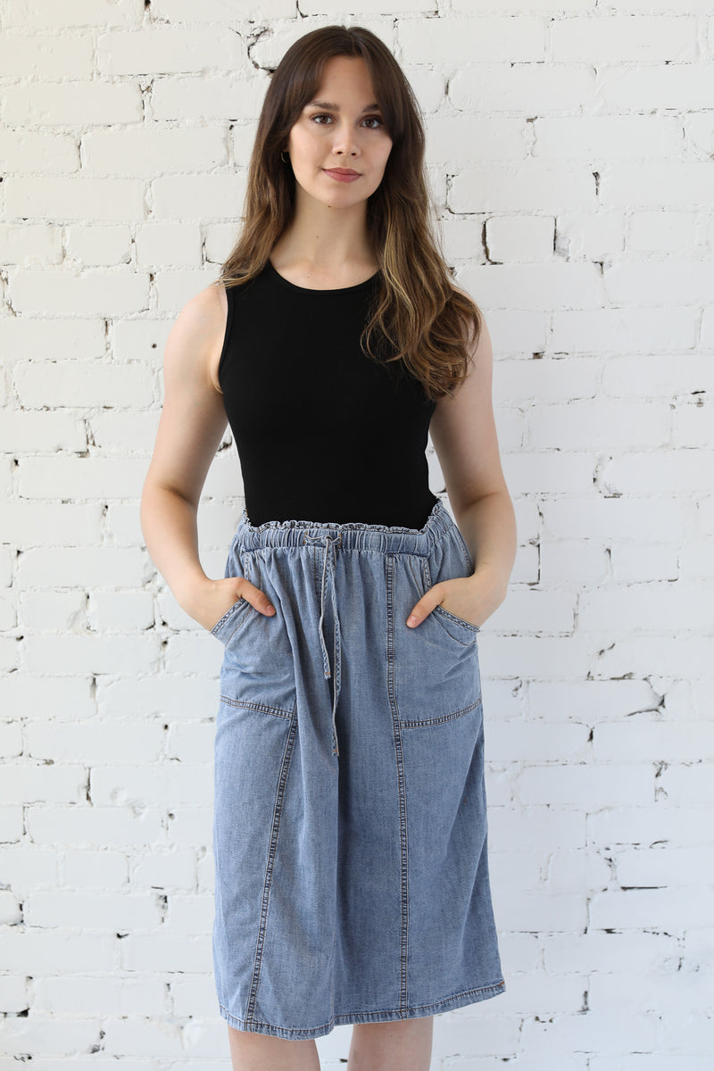 Denim Combo Dress