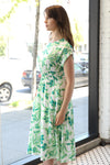 Julia Floral Print Midi Dress