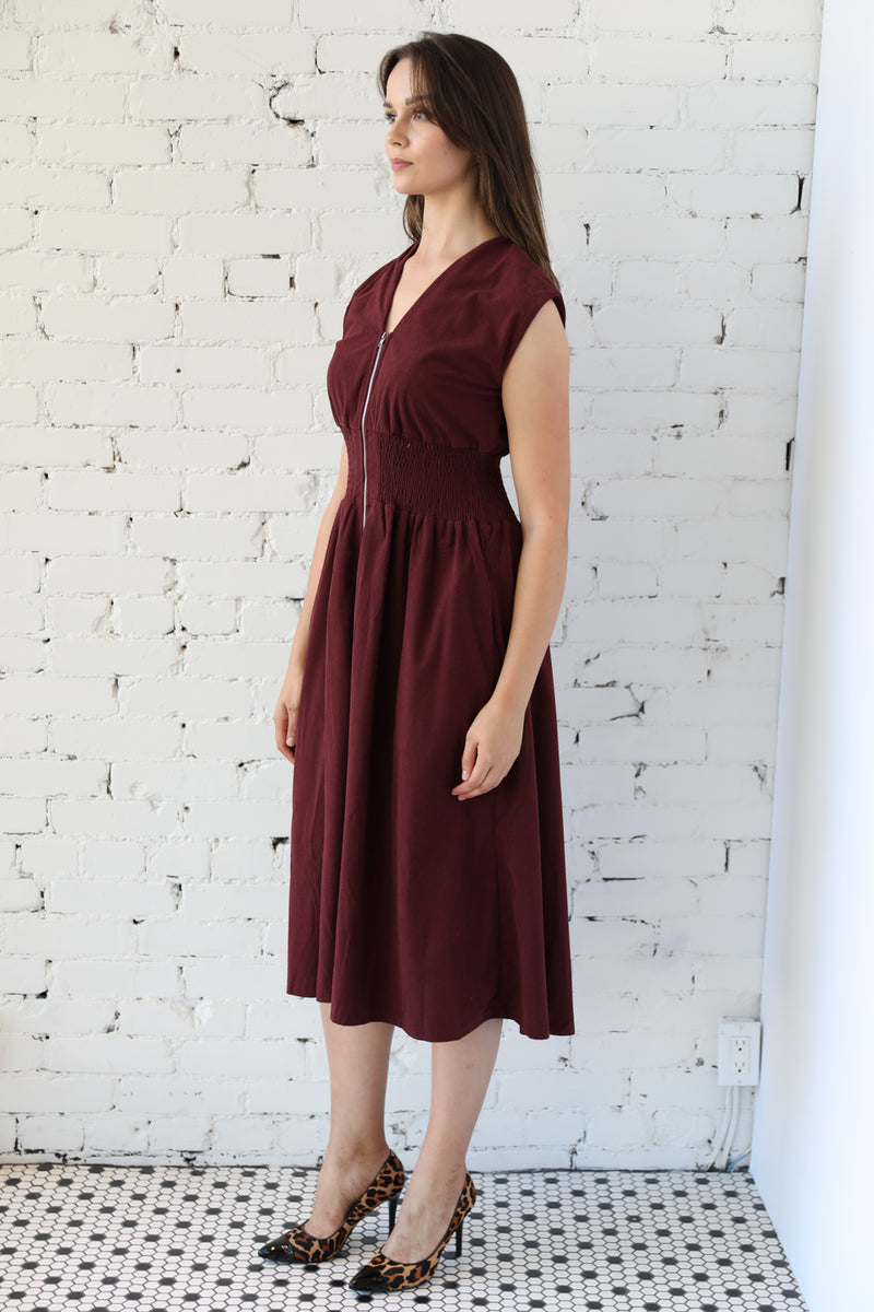 Bianca Corduroy Midi Dress