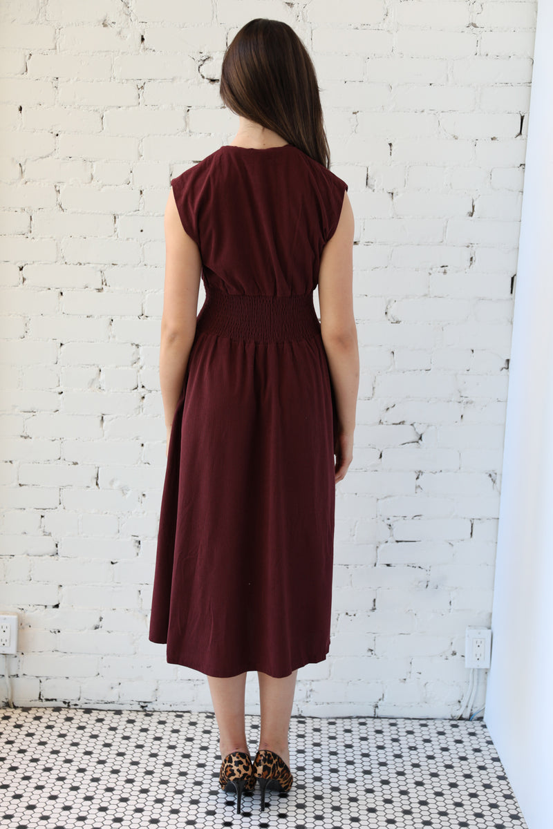Bianca Corduroy Midi Dress