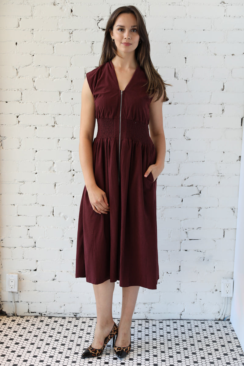 Bianca Corduroy Midi Dress