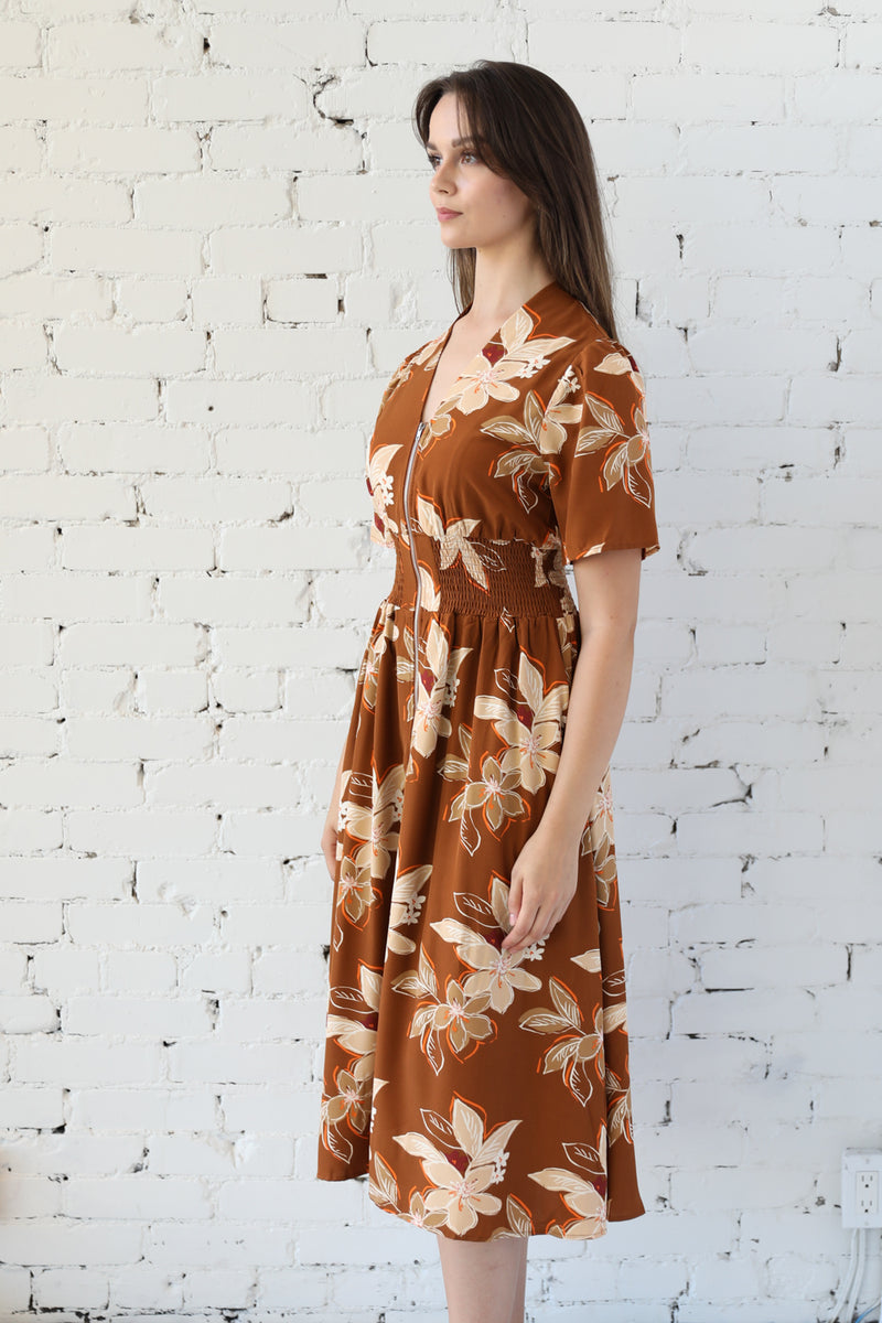 Alessia Printed Midi Dress