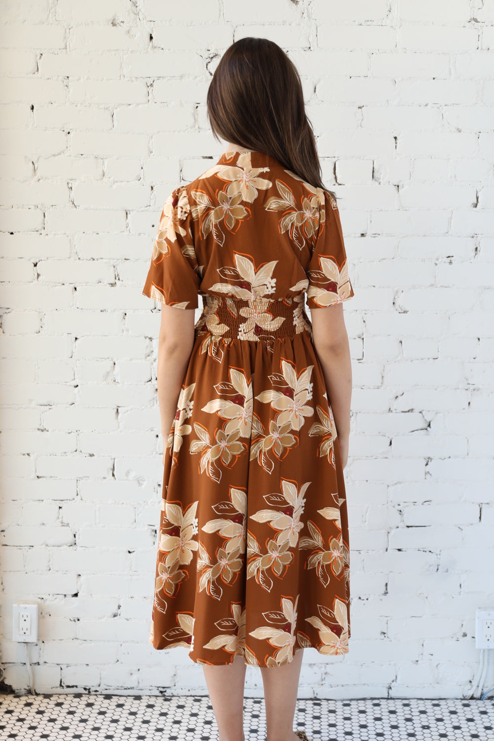 Alessia Printed Midi Dress