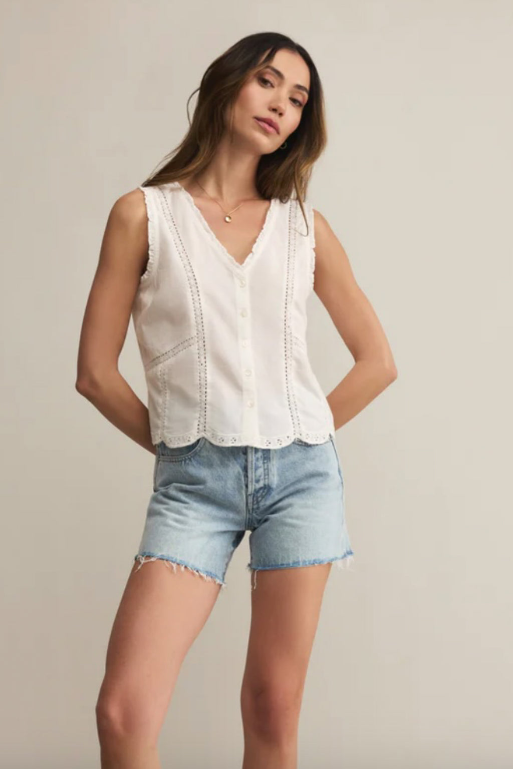 Tomi Embroidered Tank