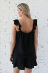 MARLEE </br>Ruffle Shoulder Tank