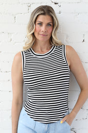 Striped Ribbed Tank