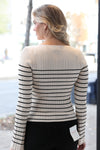 Long Sleeve Striped Ribbed Knit