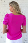 AVERY RAYNE </br>Corale Puff Sleeve Top