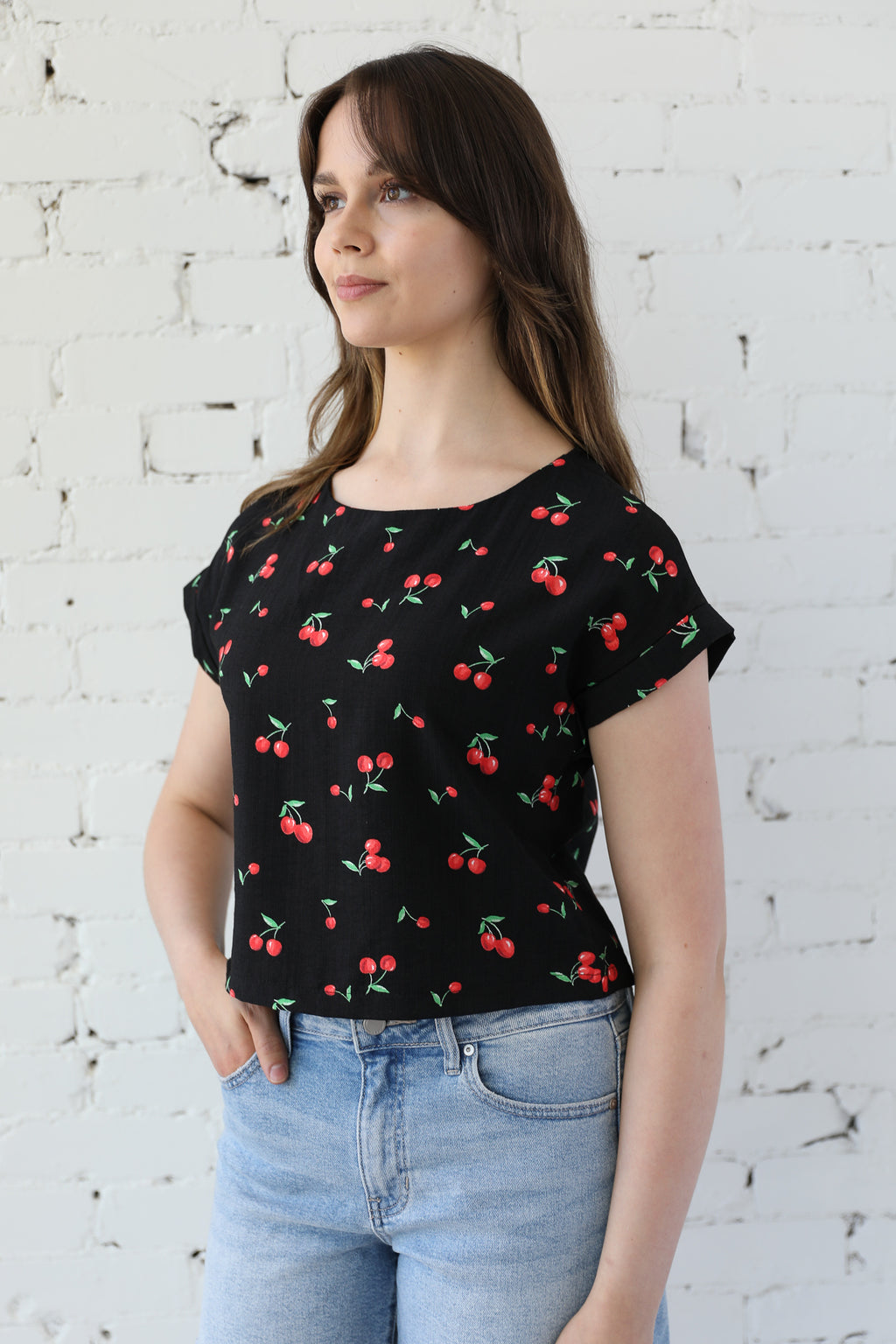 Cherry Goodness Print Top