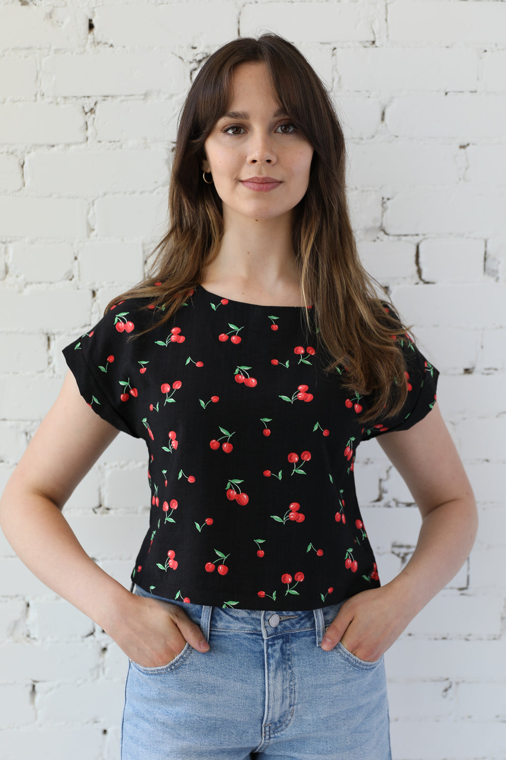 Cherry Goodness Print Top