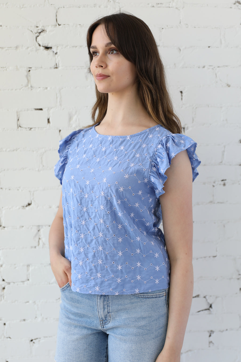 Ella Eyelet Blouse