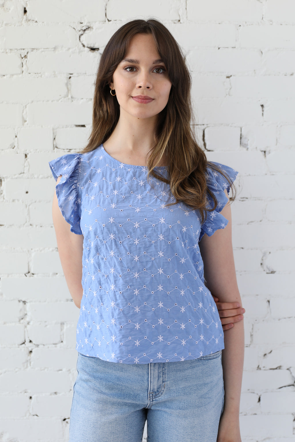Ella Eyelet Blouse