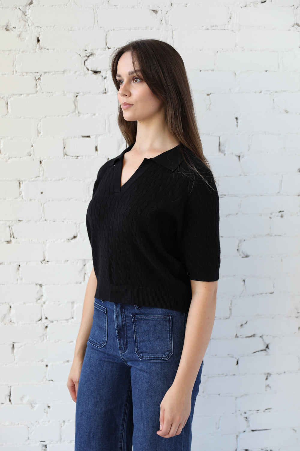 Short Sleeve Polo Knit